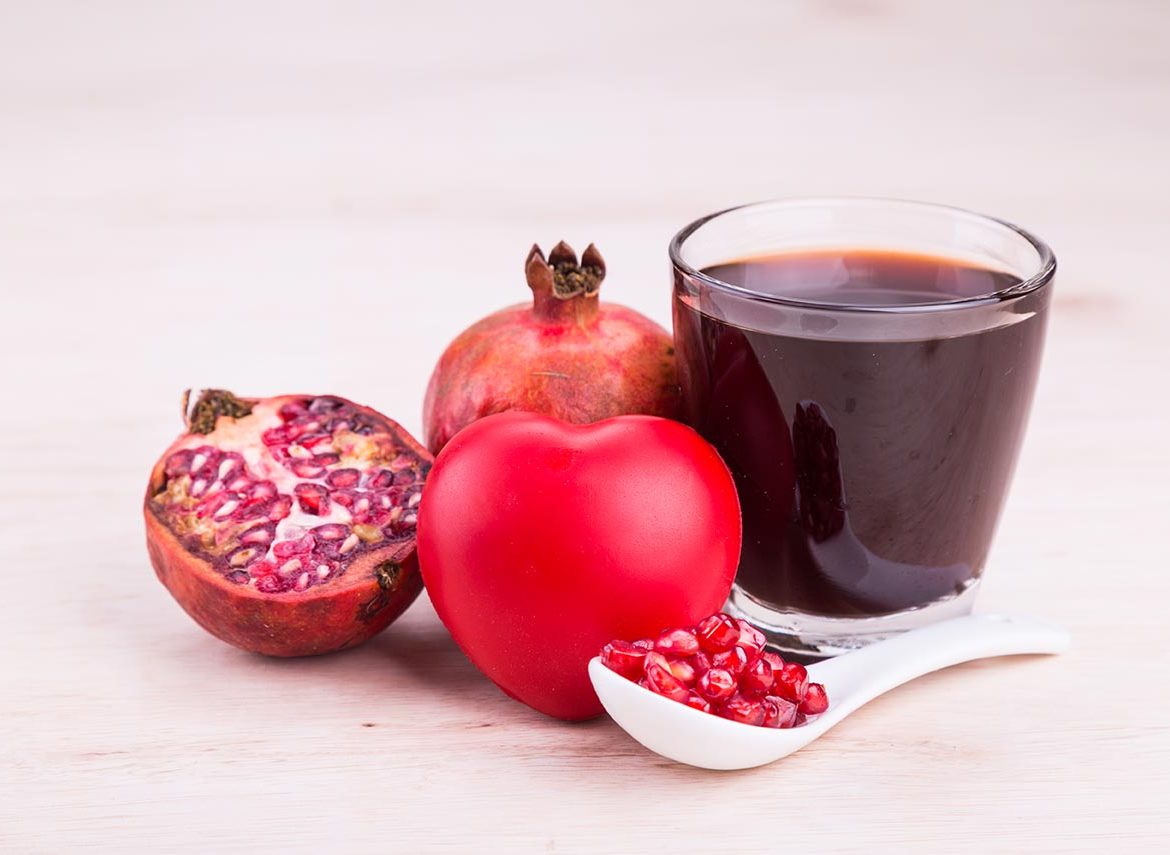 Organic pomegranate juice with high anti-oxidants
